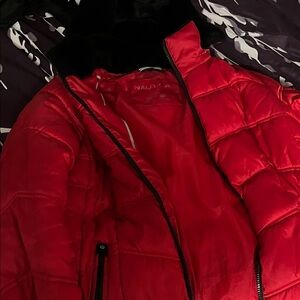Nautica Vibrant Red Quilted Jacket